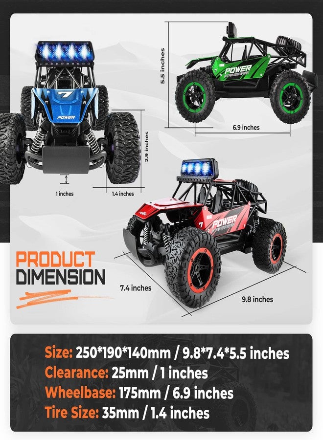 BEZGAR XIXOV Remote Control Car, 1:14 Aluminium Alloy Off Road Large Size Kids High Speed Fast Racing Monster Vehicle Hobby Truck Electric Hobby Toy with Two Rechargeable Batteries for Boys Teens Adults - Image 5